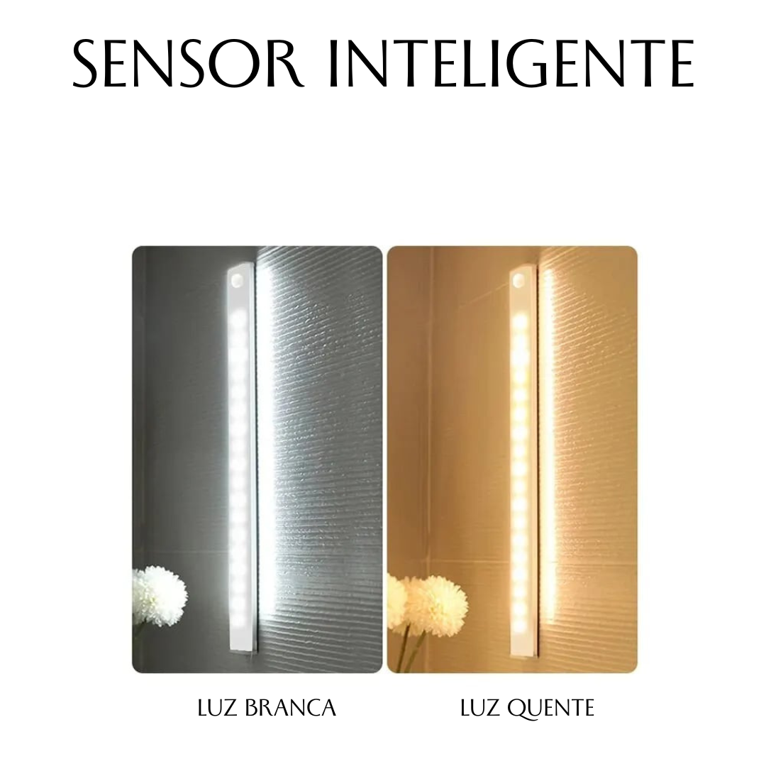 Luz LED Recarregável com Sensor Automático