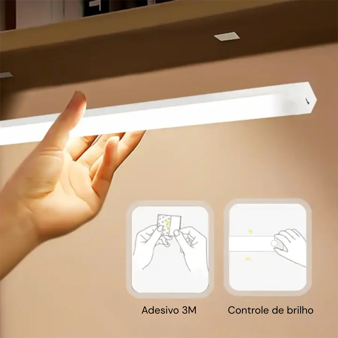 Luz LED Recarregável com Sensor Automático